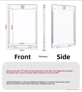Magnetic Card Protective Case Transparent Acrylic