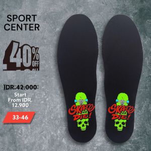 Insole Sepatu / Alas Dalam Sepatu Skateboard or die Series Buat lebih Nyaman Sepatumu!