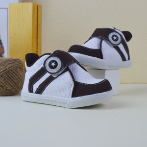 Sepatu Sneakers Bayi Laki Laki Usia 6 Bulan - 2 Tahun Flat Perekat Sneaker Anak Terbaru Trendy