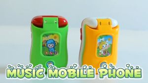 GBABY LS Music Cellular Phone Toys - Safe Fun Kids Early Learning Education Toddler Cool Play Colorful Baby Simulation Flip Diary Case Cover Musical Mobile Cellphone With Lights Mirror Gifts