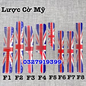 Lược cắt tóc nam nữ cao cấp Cờ Mỹ