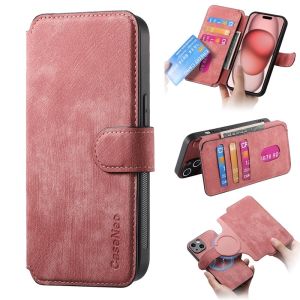 Leather Flip Cover Magnetic Absorption Two-In-One Anti-Fall 16Promax Phone Case Suitable for 17Pro 15 Insert Card Protection