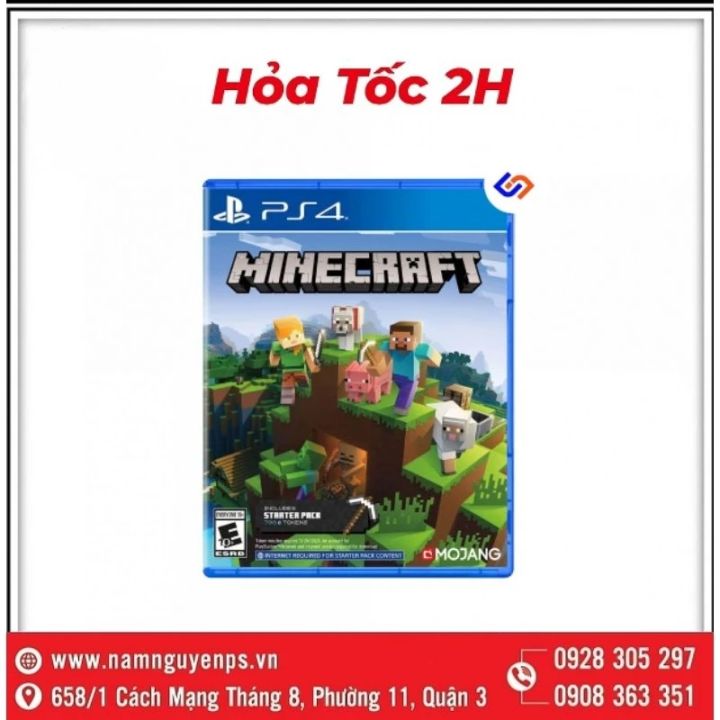 Minecraft PS4 Game With Starter Pack – Brand New, Factory Sealed (Region Free)