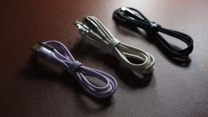 USAMS Shadow Series Kabel Data C to C PD 100W Transparent Digital Display