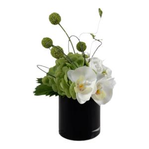 Modern Simplicity Artificial Flower Arrangement Luxury Vase Bouquet Hotel Meeting Room Desktop Flower Display High-End Green Plant