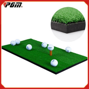 PGM Golf Mat Hitting Pad Putting Green Mat Swing Golf Practice Artificial Lawn Grass Pad with Tee