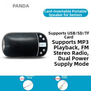 Panda | Panda DS123 Portable Senior Radio Recorder Card Multi-Function Player Waterproof Plastic Desktop Sound Box MP3 WAV WMA Player