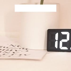 Digital Alarm Clock Large LED Display Alarm Clock 5Level Brightness Dimmable Clock with USB Charging Ports Adjustable Desk Clock