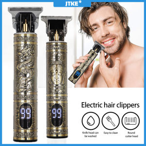 JTKE Tông Đơ Cắt Tóc Máy Cắt Tóc Điện Tóc Có Thể Sạc Lại Clipper Tông Đơ Cạo Râu Cho Nam