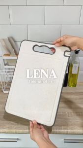 【RUMATIDY】LENA Talenan 2 Sisi Double Sided Cutting Board Jerami Chopping Board Multifungsi