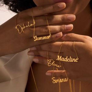 Kinang: Personalized Name Necklace (Hypoallergenic and Non tarnish