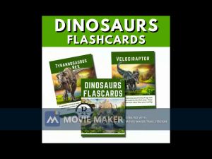 LAMINATED DINOSAURS FLASH CARDS FOR KIDS WILD ANIMALS SCIENCE FLASH CARDS EDUCATIONAL FLASHCARDS FOR KIDS