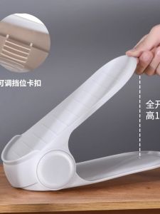 ชั้นวางรองเท้าพับได้ปรับระดับได้ประหยัดพื้นที่ กล่องรองเท้า ชั้นวางรองเท้าในตัว ชั้นวางรองเท้าแบบอเนกประสงค์สำหรับใช้ในบ้าน