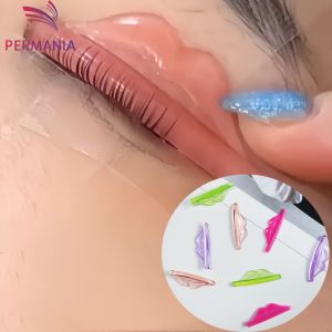 PERMNAIA 4 Pairs Silicone Lips Lash Lift Pad Eyelash Perm Shield Lash Lifting Rods 3D Eyelash Curler Accessories Applicator Tool