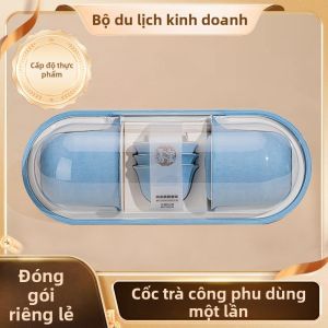 TAFUMAN | Disposable Food Grade Rice Husk Small Tea Cups Set