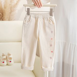 Quần Nữ Trẻ Em Phong Cách Thư Giãn 100% Cotton