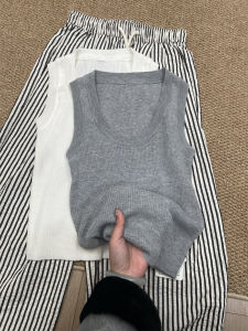 HUOLISI | U-neck Slim Fit Sleeveless Top