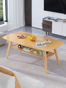 Creative Bamboo Tea Table Simple Modern Living Room Small Apartment Luxury Balcony Low Table Nordic Style No Storage Space
