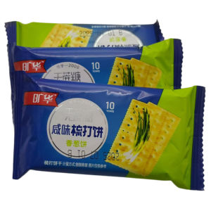 Sugar-Free Original Flavor Soda Biscuits by Kuang Hua Afternoon Tea Snack Satiety Replacement Breakfast Scallion