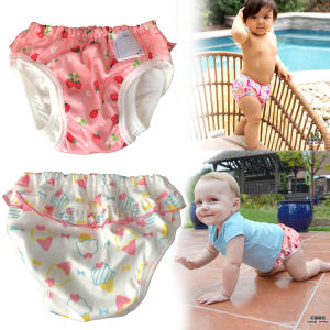 Sun Protection Swimming Suit Safety Pants for Baby Girls Leak-Proof Real TPU Waterproof Swimsuit Cute Children's Swimwear