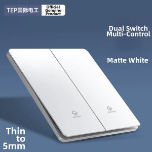 Matte Ultra-thin Cream-style Switch & Socket Panel 86-type