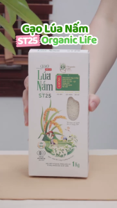 Gạo Trắng Lúa Nấm Hữu Cơ ST25 - Organic Life - 1kg