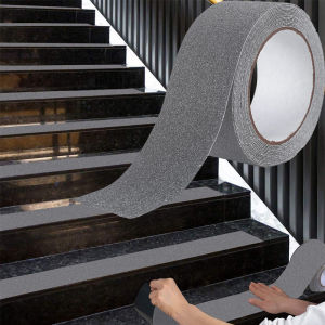Heavy Duty Anti Slip Tape 2 or 1inch x 16.5ft 80grit Friction Abrasive For Stairs Outdoor/Indoor Waterproof Grip Non Skid Tape