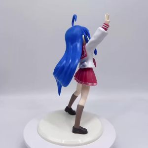 Bandai | LuckyStar Izumi Konata 18CM Anime Figure Izumi Konata PVC Action Figure Statue Desk Accessories Collectible cartoon Model Gift