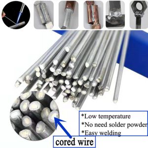 10pcs Low Temperature Melt Aluminum Welding Rods Weld Bars Cored Wire 2mm Rod Solder for Soldering Aluminum No Solder Powder