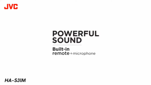 JVC HA-S31M On Ear Headphone | Microphone | Powerful Sound | Integrated Remote & Mic for Smartphones | HAS31MB