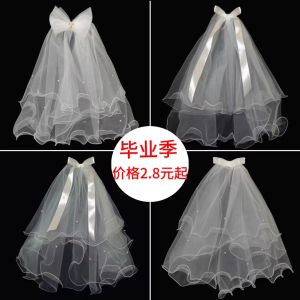 Pearl Double Layer Headband for Graduation Soft Yarn Princess Style Ideal for Outdoor Photoshoots and Mothers Day Gifts