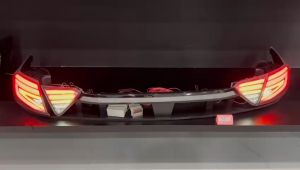 Proton Saga VVT 2016 - 2023 Matrix EV Dynamic Tail Lamp With Signal Running + Rear Centre Garnish