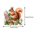Squirrel in Tree Car Sticker Decoration  Waterproof Vinyl Decal Car Accessories Decor. 