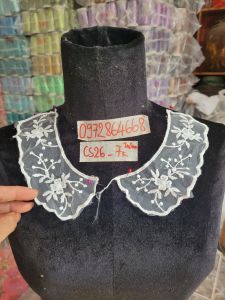 Cổ sen 2 bên ( ren làm cổ áo váy đầm…)