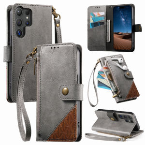 Man Business Style Leather Flip Card Holder Stand Case For Samsung Galaxy S27 S26 S25 S24 S23 S22 S21 Plus Note 20 Ultra Covers
