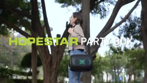 Hopestar PARTYBOX ลำโพงบลูทูธ 120 วัตต์ พร้อมไมค์ลอย 2 อัน ปรับเบสได้ 3โหมด แท้100%