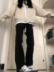 High Waist Black Slim Fit Wide Leg Denim Jeans Womens Straight Tube Pants Autumn Fashion Cotton Stretch Fabric All Seasons