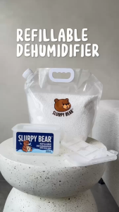Slurpy-ALL Jumbo Dehumidifier Refill by Slurpy Bear Moisture Absorber | Similar to Thirsty Hippo