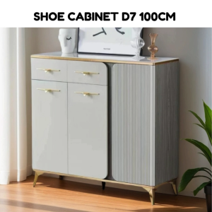 Elegant Modern Shoe Cabinet D7 100cm -Space-Saving Storage Rack for Entryway Hallway & Home Décor