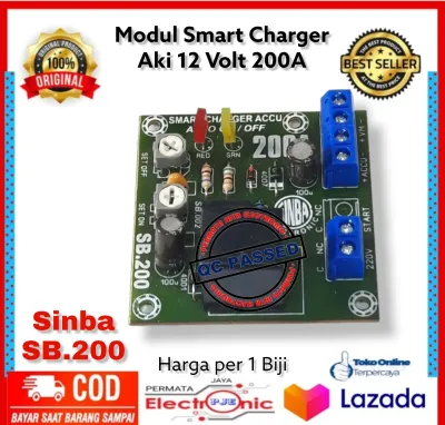 KIT Modul Otomatis Smart Charger Aki Cas Pintar 200A