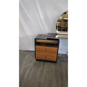 (Free Installation) Wfurniture Aesthetic Dressing Table Makeup Table Mirror Stool Modern Meja Solek