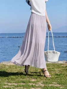 XIANGYING | Summer New Vacation A-Line Long Skirt