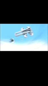 HOMS Door Guard Buckle Security Room Hold Lock Hotel Hostel Door Locker Penahan Pintu Rumah