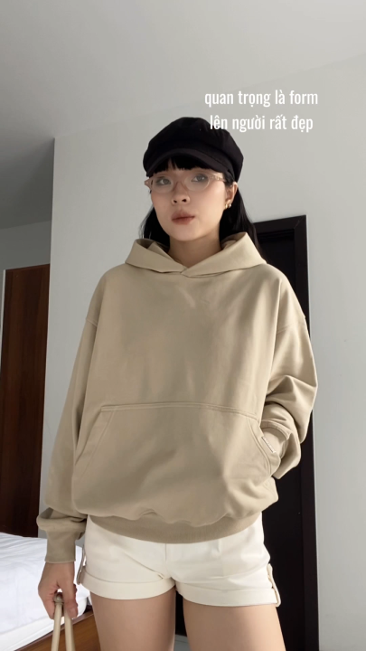 Áo Hoodie MVRK Initial Unisex Boxy 440GSM Chất Nỉ Chân Cua Dày Dặn Giữ ...