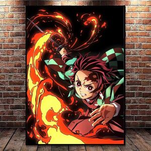 Bandai | Diamond Painting Japanese Anime Demon Slayer Nezuko And Tanjiro Mosaic Handmade Art Round/Square Diamonds Gift Home Decor