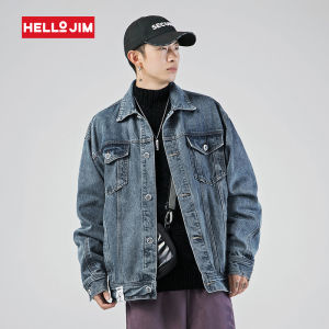 HELLO JIM denim jacket men Wash Loose Jacket For Men 2022 New Winter Jacket  G4014、RG4014