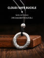 Routai Master 999 Pure Silver Pendants Vintage Chinese Style Snake Year Gifts for Men And Women Lucky Cloud Safety Buckle Necklaces. 