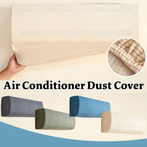 Air Conditioner Dust Cover Solid Color Polar Fleece Easy Cleaning Cover Wall Mounted Protector