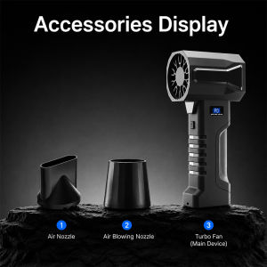 2980000RPM Jet Blower Super Powerful Wind Pressure Brushless Motor Turbo Air Blower For Car-Clean With LED Light Digital Display