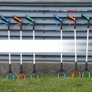 83cm Foldable Garbage Grabber Long Arm Garbage Picker Outdoor Trash Cleaning Clamp Tool